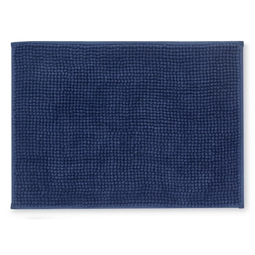 Mainstays Noodle Navy Bath Rug, 17" x 24"