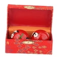 thumbnail image 3 of 2 x Balles de Santé Chinoises avec Boîte de Rangement Portable Entraînement Physique Relaxation Panda Rouge, 3 of 9
