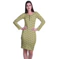 thumbnail image 1 of Moomaya Womens Full Sleeve Printed Midi Length Printed Bodycon Dress, 1 of 6