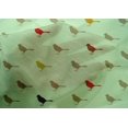 thumbnail image 4 of oneOone Cotton Silk Fabric Artistic Bird Printed Craft Fabric BTY 42 Inch Wide, 4 of 4