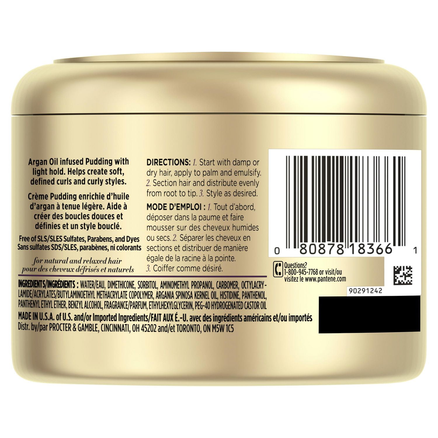 Pantene Gold Series Curl Defining Pudding