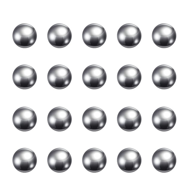 Unique Bargains Billes de Roulement en Acier au Carbone 12 mm Polies avec Précision, Lot de 50
