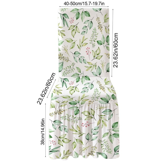 Dining Chair Covers Full Elastic Printed Polyester Stretch Cover for Home Hotel Dining Seat Pads