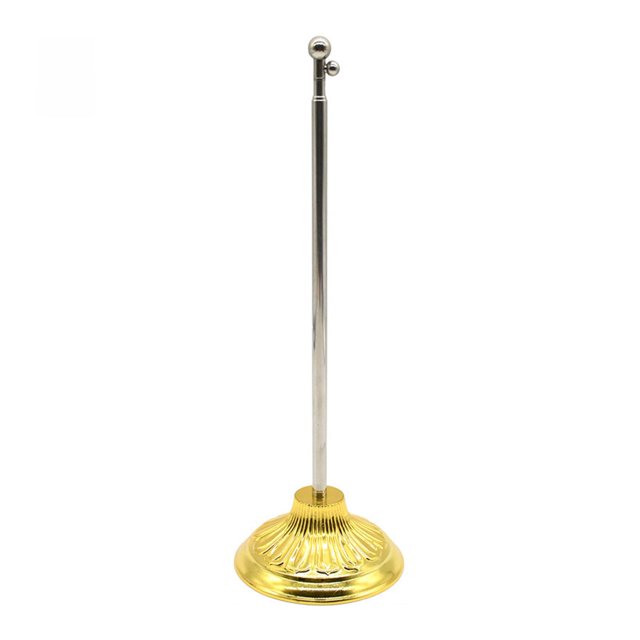 S SERENABLE Support de Drapeau de Bureau Mât de Drapeau avec Base Robuste Fête Intérieur Mât de Drapeau Support 9.5cmx9.5cmx27cm