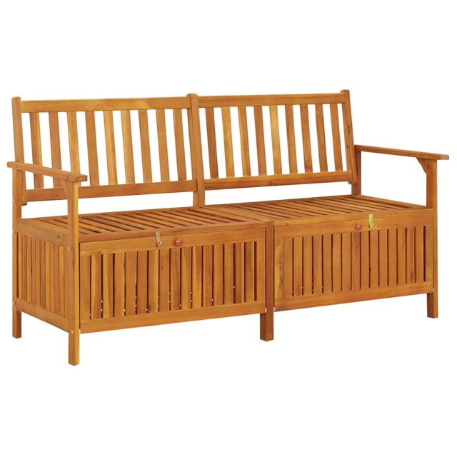 vidaXL Banc de Rangement Extérieur pour Meubles de Patio Bois Massif Acacia