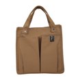 thumbnail image 1 of Spring And Summer Canvas Solid Color Stitching Handbag Student Lunch Box Bag Bento Handbag Multi Pocket Practical Canvas Bag, 1 of 8