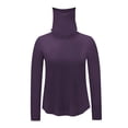 thumbnail image 4 of BiZtdJrK Womens Long Sleeve Rash Guard Hiking Tops with Mask Summer Lightweight Beach Sun Protection Shirts Vacation Outfits Purple XXL Fall Savings, 4 of 6
