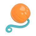 thumbnail image 2 of Cat Rolling Ball Toy, Automatic Rolling Ball Built In LED Light Eliminate Boredom With Feather Accessories For Cats For Indoor Pumpkin, 2 of 8