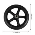 thumbnail image 2 of MasteelfCA 2pcs Wheelchair Front Wheel 7 Inch Manual Wheelchair Front Wheel (Black), 2 of 5