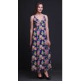 thumbnail image 4 of Bimba Robe Longue d'Été Sans Manches à Imprimé Teinture sur Nœuds Florale pour Femme, Décontractée, Maxi, de Plage - Xxx-Grand, 4 of 5