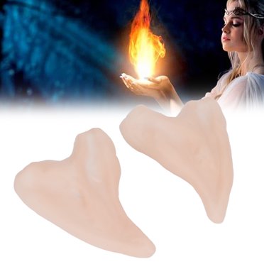 Oreille Cosplay, Latex Doux Accessoires Pointus Elf Oreille pour Hommes Femmes pour Costume Fête pour Carnaval Performance