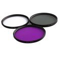 thumbnail image 4 of maskred 1/2/3/5 3 Pcs Purple Light CPL FLD Lens Filter Set with Bag Camera 49MM 52MM 55MM 58MM 62MM 67MM 72MM 77MM Glass Protector Replacement 58mm 1 Pc, 4 of 6