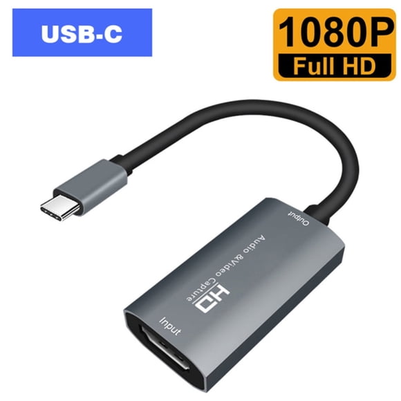 CHUANK 4K HDTV Video Capture Card Usb Type C Capture Card Dongle Adapter for Game Recording Live Streaming Broadcast