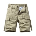 thumbnail image 1 of Birdeem Mens Summer Fashion Solid Color Casual Shorts Multi-Pocket Cargo Shorts, 1 of 12