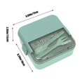 thumbnail image 3 of Summer Savings Kcavykas Sealed Compartment Plastic Lunch Box Can Be Put into Microwave Oven Student Lunch Box Large Capacity Lunch Box for Office Workers, 3 of 6
