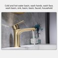 thumbnail image 4 of maskred Mono Levier Lavabo Chaud Froid Contemporain Remplacement Hôtel Cuisine Moderne Évier Robinetterie Remplaçant Pièces Or, 4 of 6