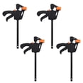 thumbnail image 1 of XZNGL 91mm Wood Working Bar F Clamp Clamps Grip Ratchet Quick Release Fixed 4PC, 1 of 8