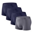 thumbnail image 1 of Plebaso Mens Boxer Briefs Stretch Comfortable Quick Dry Underwear Soft Breathable Boxers for Men (4 Pack), 1 of 2