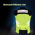 thumbnail image 4 of Sports Motorcycle Reflective Vest High Visibility Fluorescent Cycling Safety Vest Racing Sleeveless Jacket Motorcycle Gear (XXL), 4 of 8