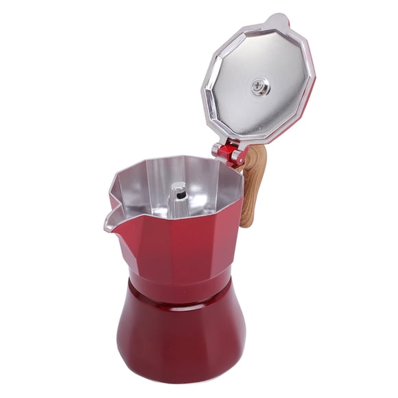 Italian Coffee Maker, Accessories Brewer Tool 150ml Single Valve 3 Cups with Coffee Distributor Spoon Paper Filter for Home Brewing