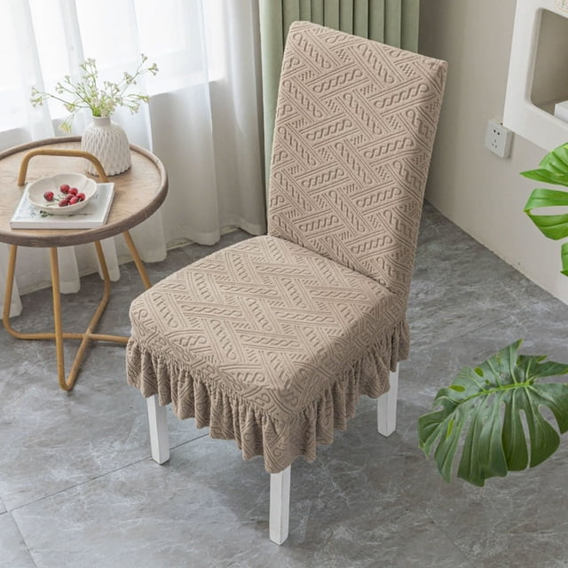 EGNMCR Home Decor, Short Skirt Home Chair Covers Cushion Backrest One Dining Chair Covers Universals Stool Covers Seat Covers Stretch Dining Table Chair Covers Cover Cover Flock Stools Cover Cover