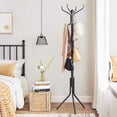 thumbnail image 3 of SONGMICS HOME Coat Rack Freestanding, Metal Coat Rack Stand with 12 Hooks and 3 Legs, Coat Tree, 3 of 7