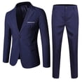 thumbnail image 1 of Hiiyo Tween Boys Formal Suit Solid Long Sleeve Blazer Trousers 2Pcs Set, Sizes 10-18, 1 of 2