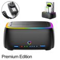 thumbnail image 1 of Dual Bay Hard Drive Station With USB3.0 5Gbps For 2.5 3.5 HDD SSD Enclosure Clone Card TF SD Offline Adapter Suitable For Data Storage And Transfer In Home Office Environments, 1 of 7