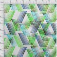 thumbnail image 4 of oneOone Rayon Light Green Fabric Geometrical Lines Sewing Craft Projects Fabric Prints By Yard 56 Inch Wide, 4 of 4