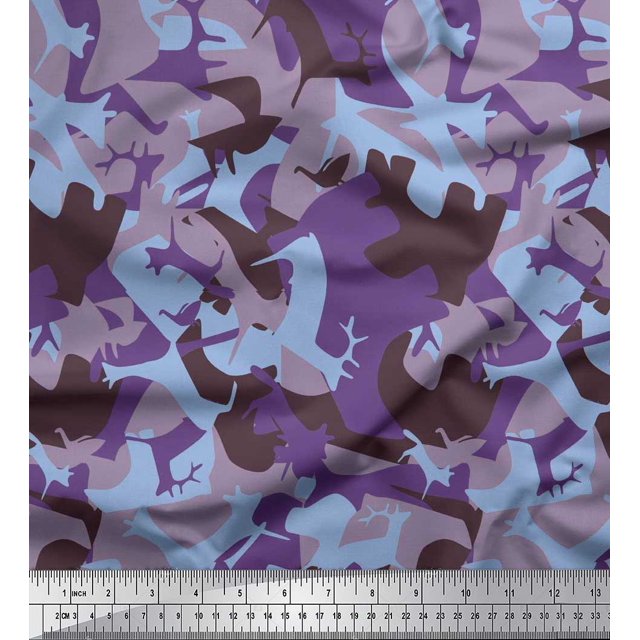 Soimoi Cotton Duck Fabric Animals & Texture Fabric Prints By Yard 56 Inch Wide