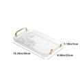 thumbnail image 3 of Naittoop High Color Water Cup Tray Home Living Room Teacup Tea Tray Desktop Cup Storage Tray Premium Feeling Dinner Fruit Plastic Serving Tray Platters, 3 of 6