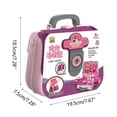 thumbnail image 4 of Kids Makeup Kit Toy For Girls, Pretend Play With Mirror And Hair Dryer, Gift Idea, 4 of 6