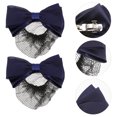 thumbnail image 3 of 2 Pcs Couvre-Chignon pour Femmes Filet Infirmière Nœud Papillon Pinces à Cheveux Accessoires pour Cheveux, 3 of 7