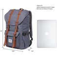 thumbnail image 2 of KAUKKO Laptop Outdoor Backpack, Traveling Rucksack Fits 15.6 Inch Laptop(0-Grey(2PC)), 2 of 5