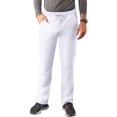 thumbnail image 1 of Adar Addition Scrubs for Men - Slim Leg Cargo Drawstring Scrub Pants - A6106 - White - 2X, 1 of 8