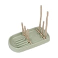 thumbnail image 1 of Oleegame 1PC Shower Soap Dish With Hook Tray Drains Baby Rack Plastic Drains Teat Rack Drying Cup Bottle Organizer Kitchen，Dining Bar Green, 1 of 4