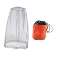 thumbnail image 2 of koolsoo Face Net Mesh with Carry Bag Head Protecting Net for Climbing Hiking Fishing Gray S, 2 of 9