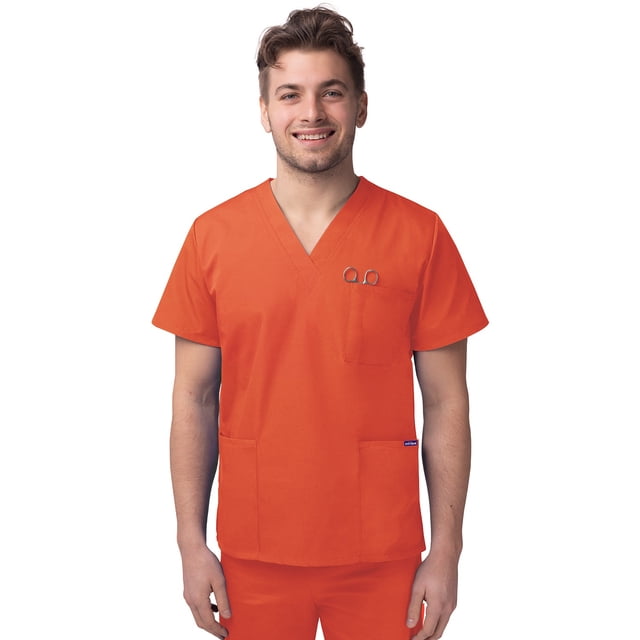Sivvan Haut d'Uniforme Unisexe à Col en V à 3 Poches (Offert en 15 Couleurs)