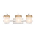 thumbnail image 1 of Chatham Luminaire de Coiffeuse à 3 Lumières en Blanc Naturel avec Verre Clair Sablé, 1 of 5