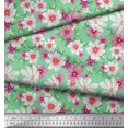 thumbnail image 2 of Soimoi Velvet Fabric Cosmos Floral Printed Craft Fabric by The Yard 58 Inch Wide, 2 of 3
