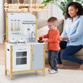 thumbnail image 3 of Costway Ensemble de Cuisine pour Enfants, Ensemble de Jeu de Cuisine pour Tout-Petits avec Armoire et Accessoires, 3 of 10