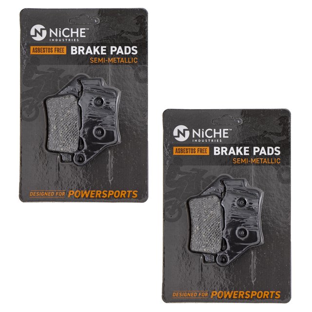 Niche Brake Pad Set for KTM 400 Semi-Metallic Motorcycle 2 Pack 519-KPA2387D