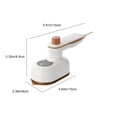thumbnail image 3 of YHDSYY Big Sale! Foldable Portable Mini Handheld Travel Steam Iron For Clothes Hanging Ironing Machine Household Small Dormitory Clothes Ironing Tool Household Steam Iron, 3 of 7