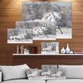 thumbnail image 4 of Designart Two White Horse Canvas Wall Art, 4 of 4