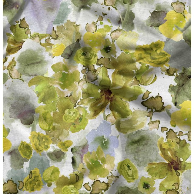 Soimoi Poly Georgette Fabric Rose Watercolor Fabric Prints By Yard 42 Inch Wide