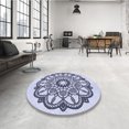 thumbnail image 4 of Ahgly Company Tapis de Zone Carré Lavable en Machine Lavande Bleue, 8 Pieds Carré, 4 of 7