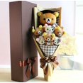 thumbnail image 1 of Graduate Teddy Bear Stuffed Animal Plush Toy Lover Rilakkuma With graduation Flower Bouquet Gift Box Birthday Graduation Gifts, 1 of 5