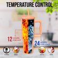 thumbnail image 2 of Gobelet en Acier Inoxydable de 40 oz avec Couvercle à Paille – Rétention Chaude et Froide de 24+ Heures, Conception Étanche au Quart de Tour, Compatible avec Porte-Gobelet – Abricot, 2 of 3