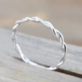 thumbnail image 4 of Cross-Wound Zirconia Ring for Women, 5.7cm, Silver, 4 of 8