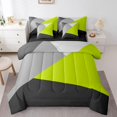 thumbnail image 1 of YST Geometric Triangle Bedding Set, 7-Piece, Modern Abstract, Twin, 1 of 5